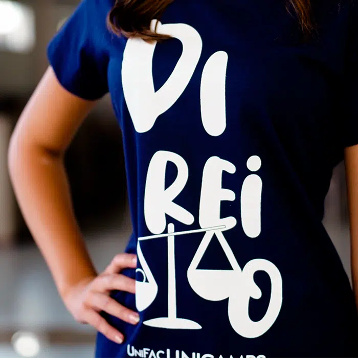 Camisa Direito Azul Feminino - Imagem 2