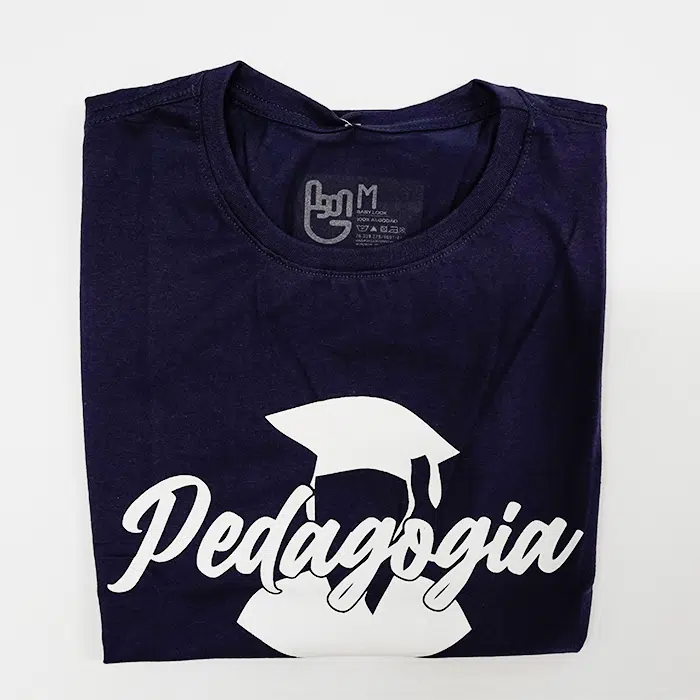 Camisa Pedagogia  Azul Marinho Masculino - Imagem 1
